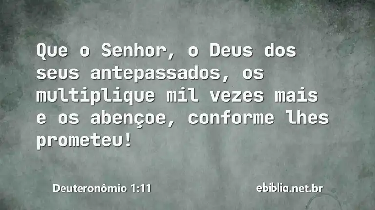 Deuteronômio 1:11