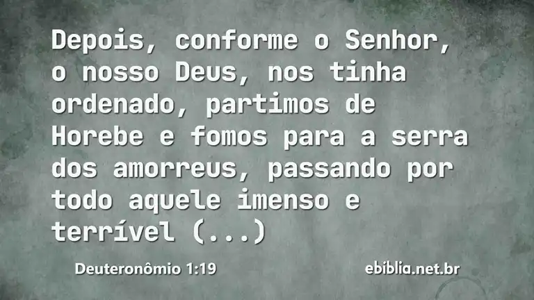 Deuteronômio 1:19