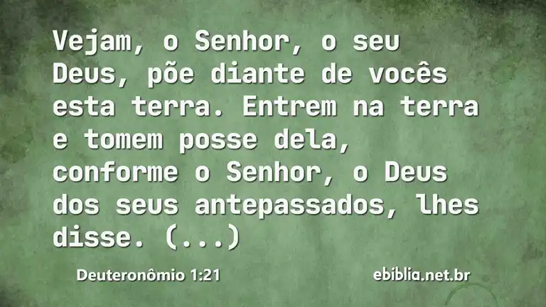 Deuteronômio 1:21