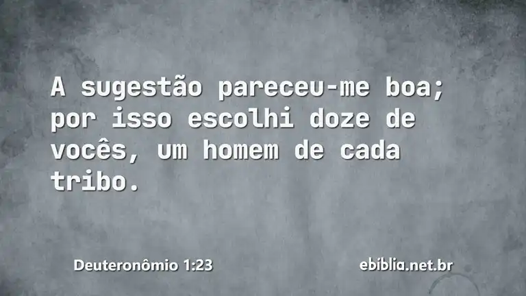 Deuteronômio 1:23