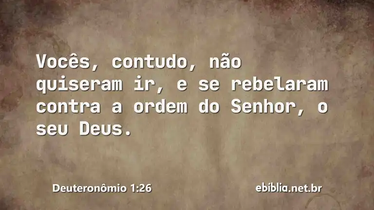 Deuteronômio 1:26