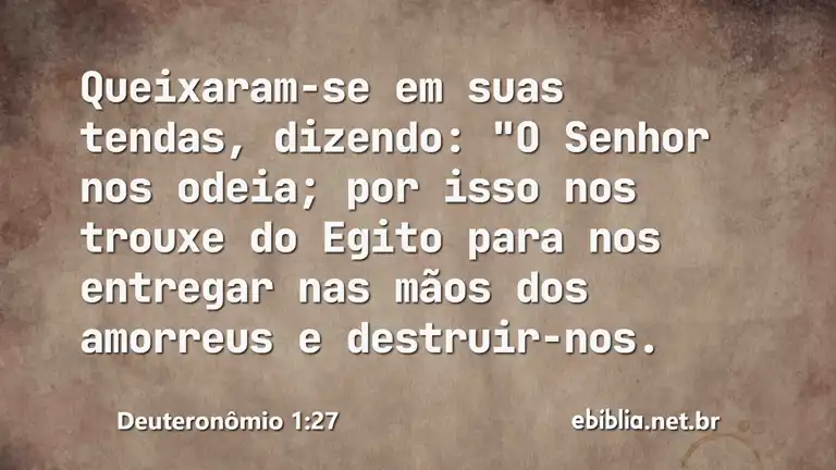 Deuteronômio 1:27