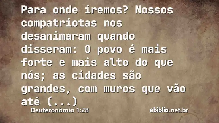 Deuteronômio 1:28