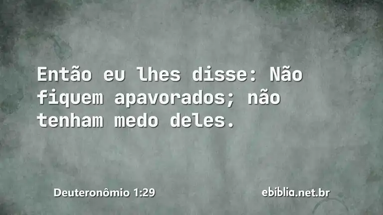 Deuteronômio 1:29