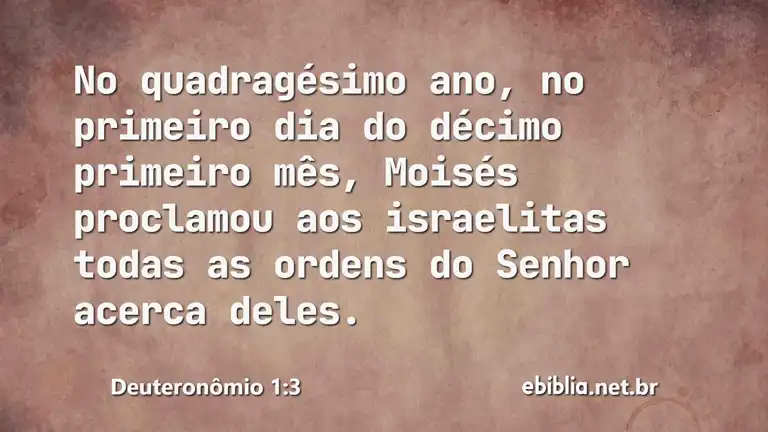 Deuteronômio 1:3