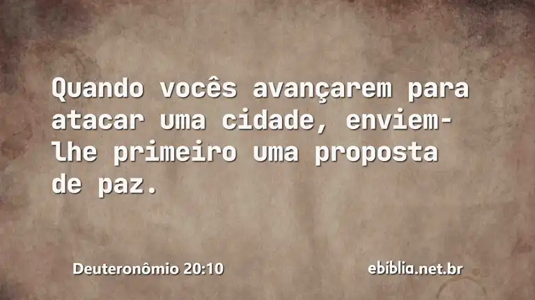 Deuteronômio 20:10