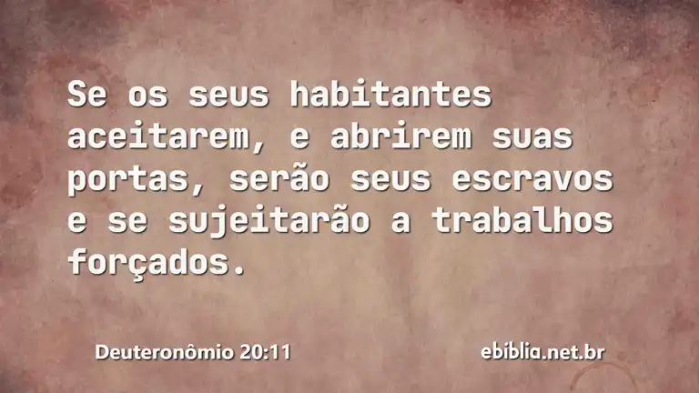 Deuteronômio 20:11