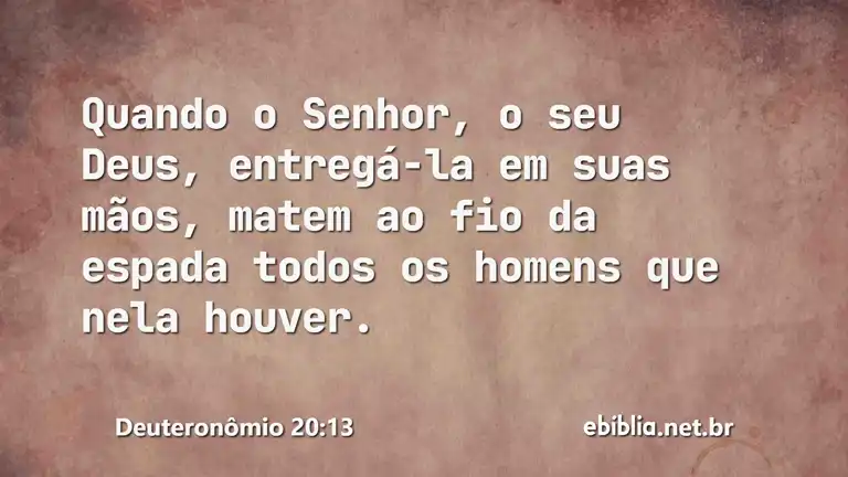 Deuteronômio 20:13