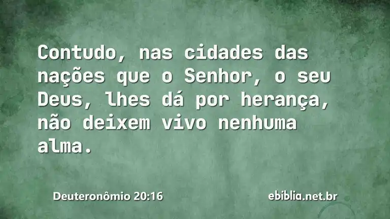 Deuteronômio 20:16