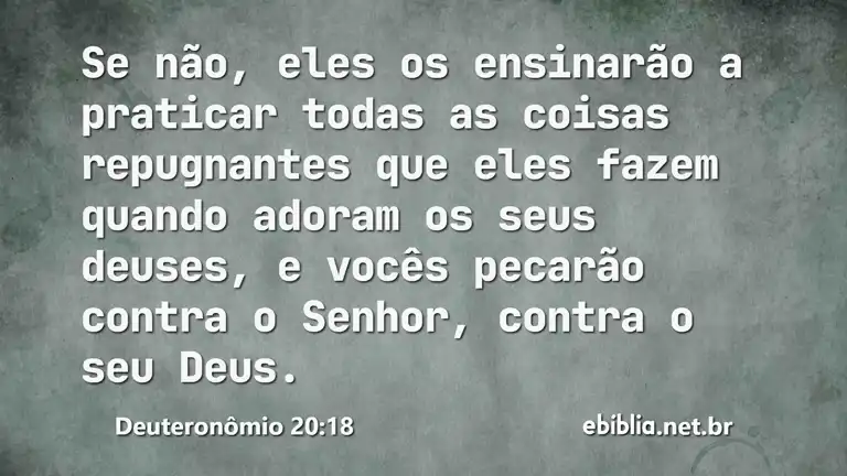 Deuteronômio 20:18