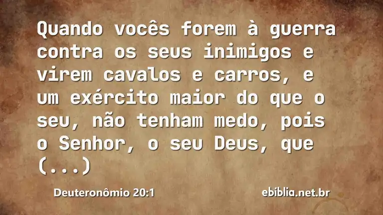 Deuteronômio 20:1