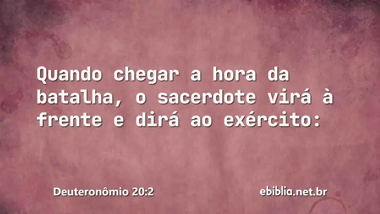 Deuteronômio 20:2