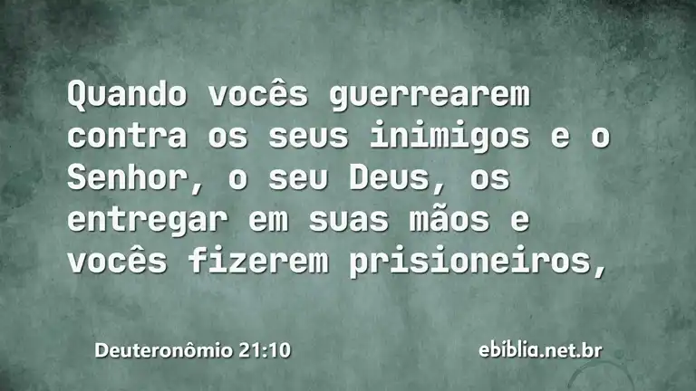 Deuteronômio 21:10