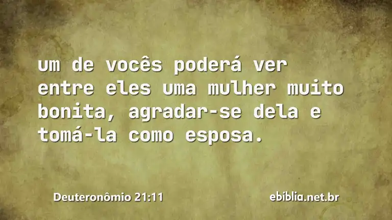 Deuteronômio 21:11