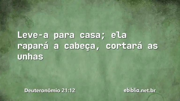 Deuteronômio 21:12