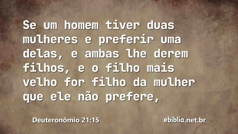 Deuteronômio 21:15