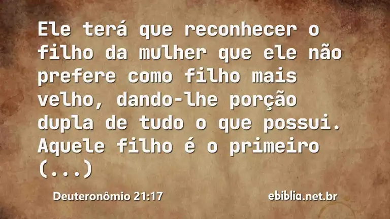 Deuteronômio 21:17