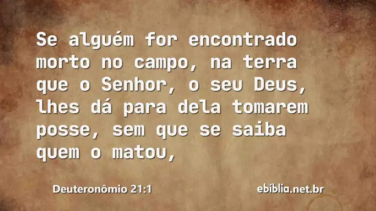 Deuteronômio 21:1