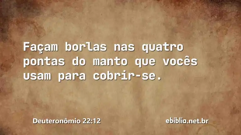 Deuteronômio 22:12