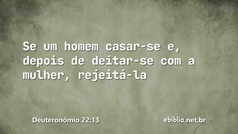 Deuteronômio 22:13