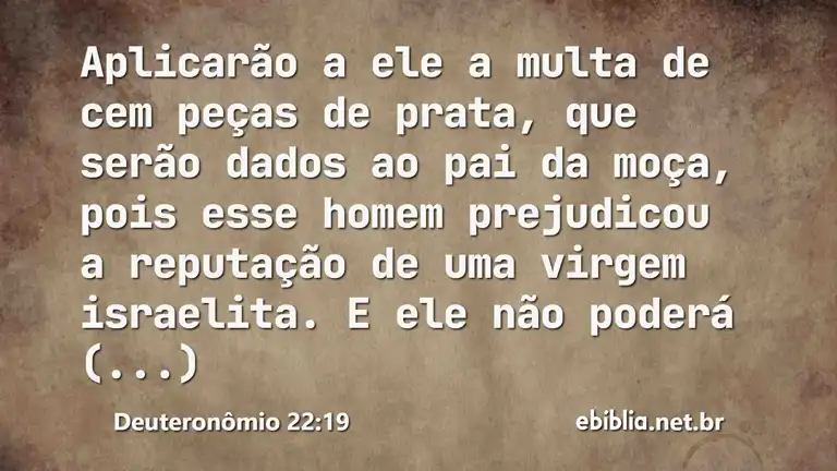 Deuteronômio 22:19