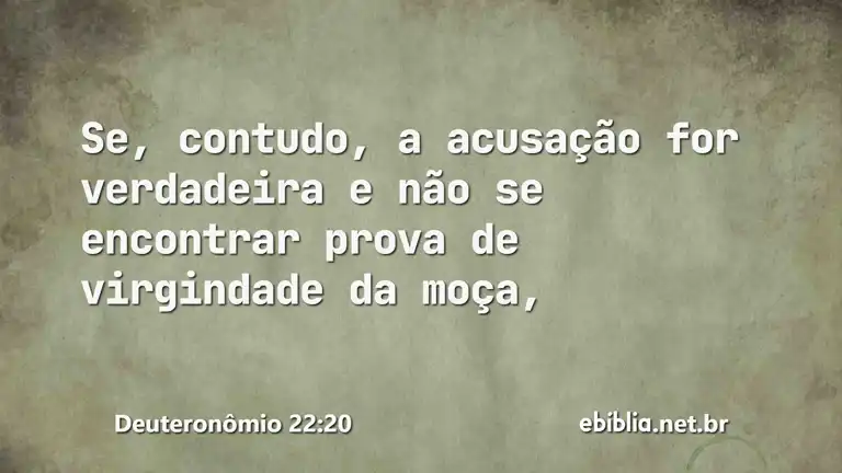 Deuteronômio 22:20