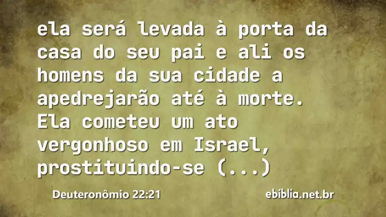 Deuteronômio 22:21