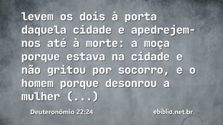 Deuteronômio 22:24