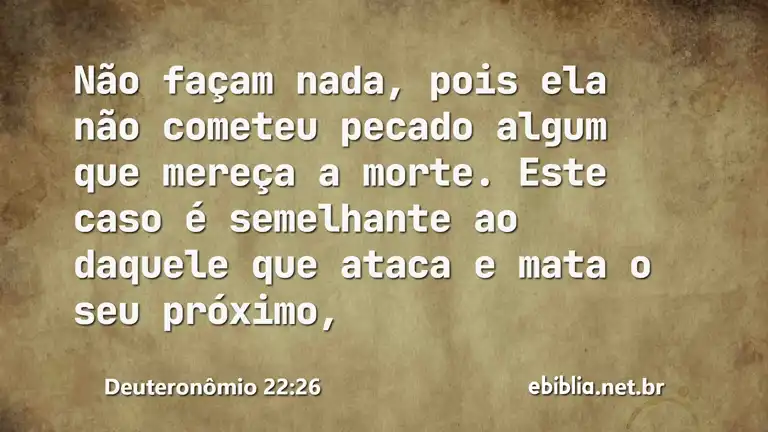 Deuteronômio 22:26