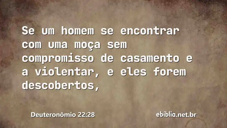 Deuteronômio 22:28