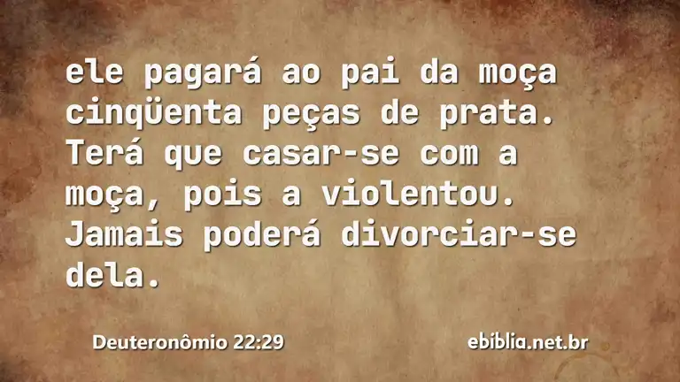 Deuteronômio 22:29