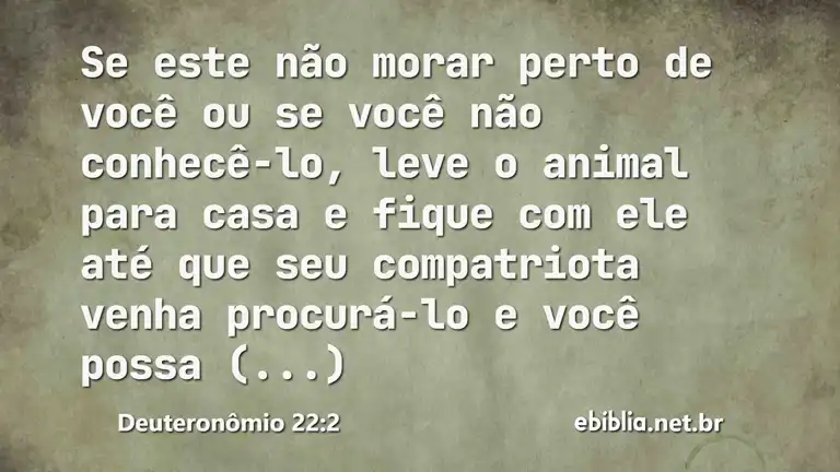 Deuteronômio 22:2