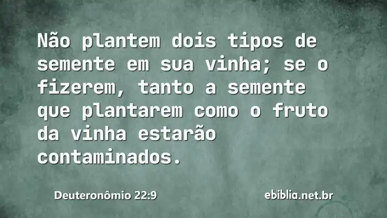 Deuteronômio 22:9