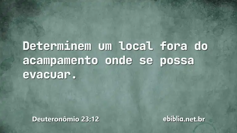 Deuteronômio 23:12