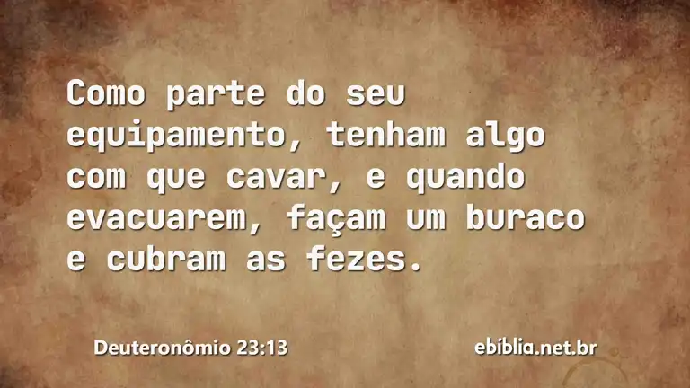 Deuteronômio 23:13