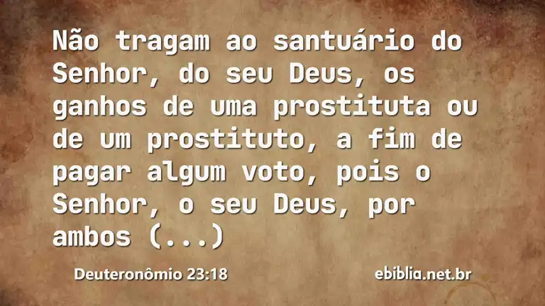 Deuteronômio 23:18