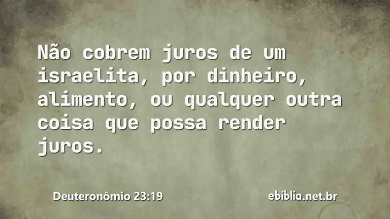 Deuteronômio 23:19