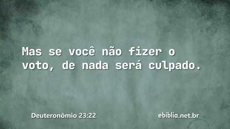 Deuteronômio 23:22