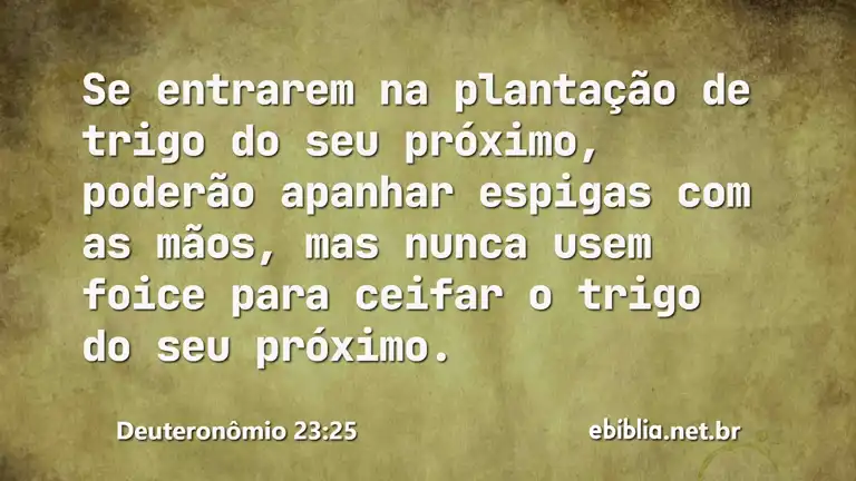 Deuteronômio 23:25