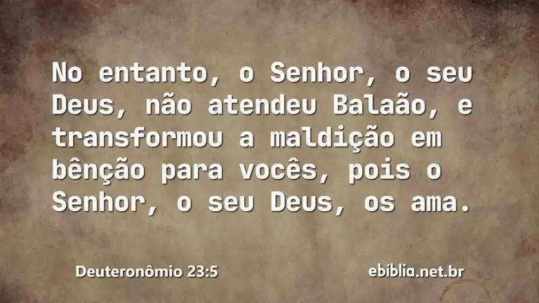 Deuteronômio 23:5