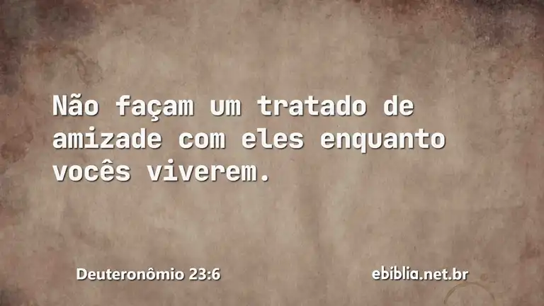 Deuteronômio 23:6