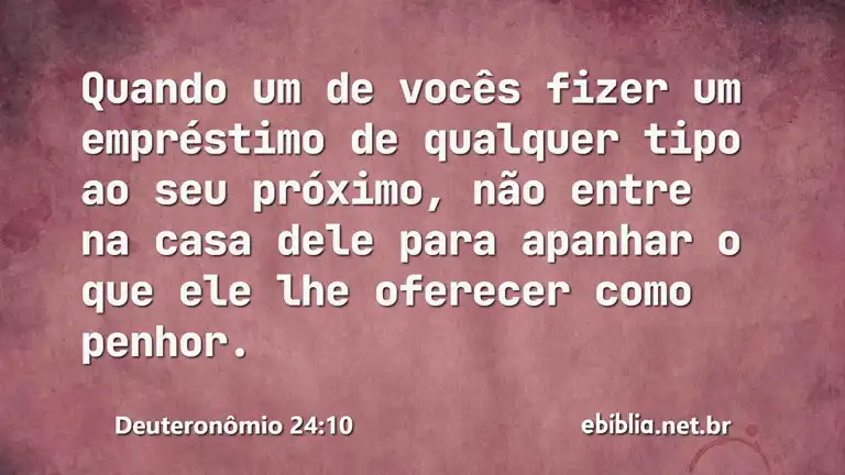 Deuteronômio 24:10