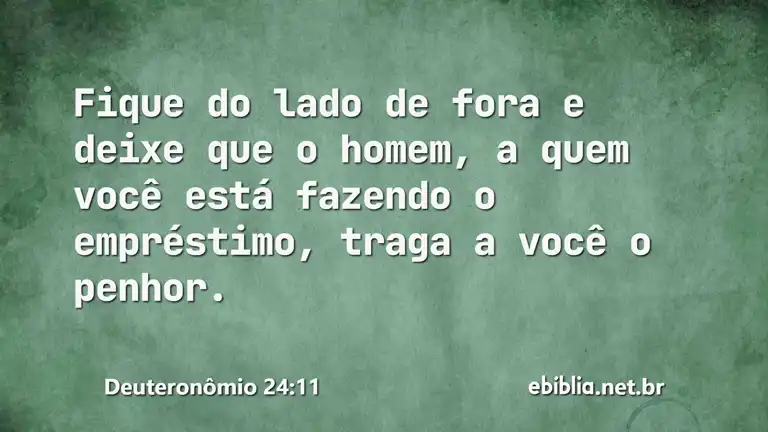 Deuteronômio 24:11