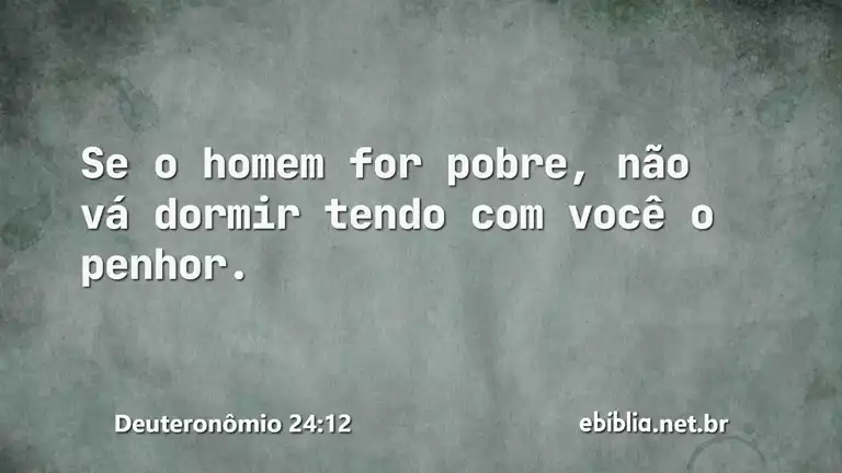 Deuteronômio 24:12