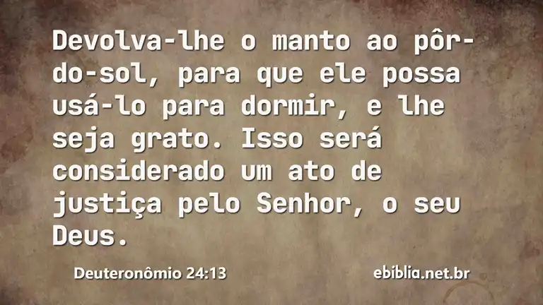 Deuteronômio 24:13