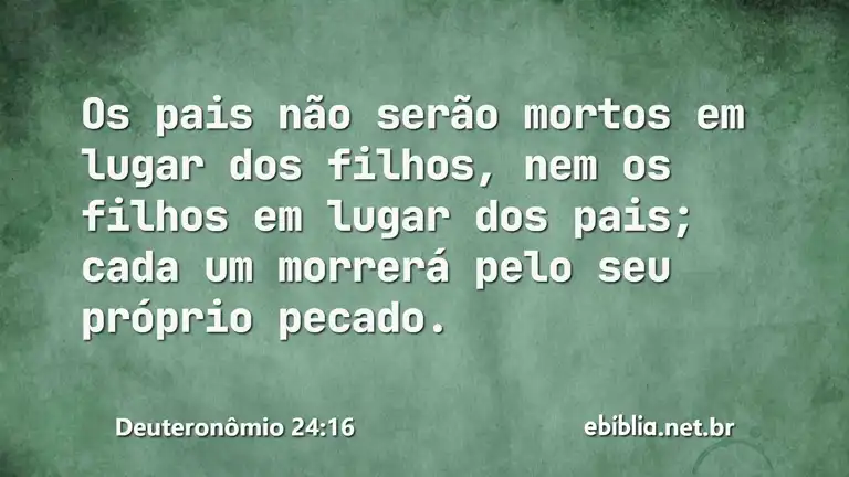 Deuteronômio 24:16