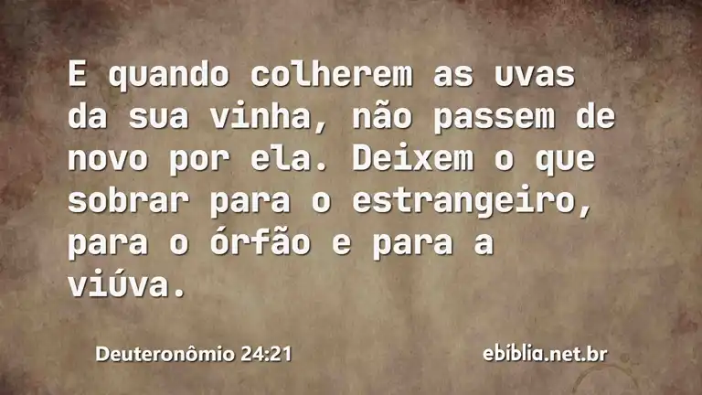 Deuteronômio 24:21