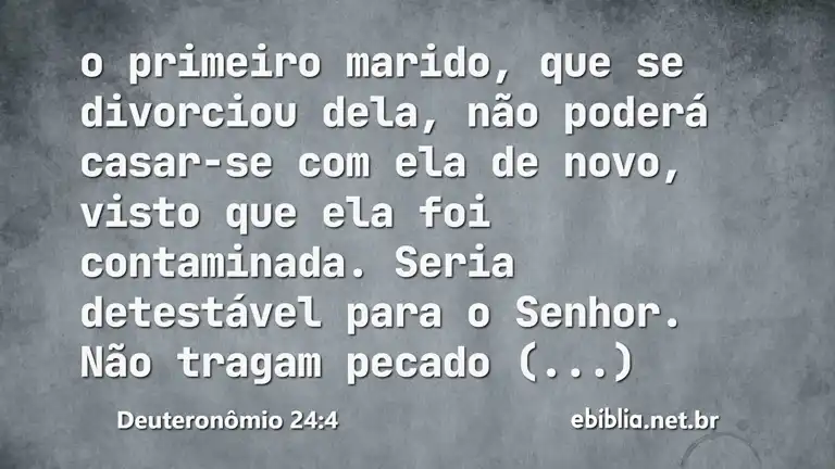 Deuteronômio 24:4