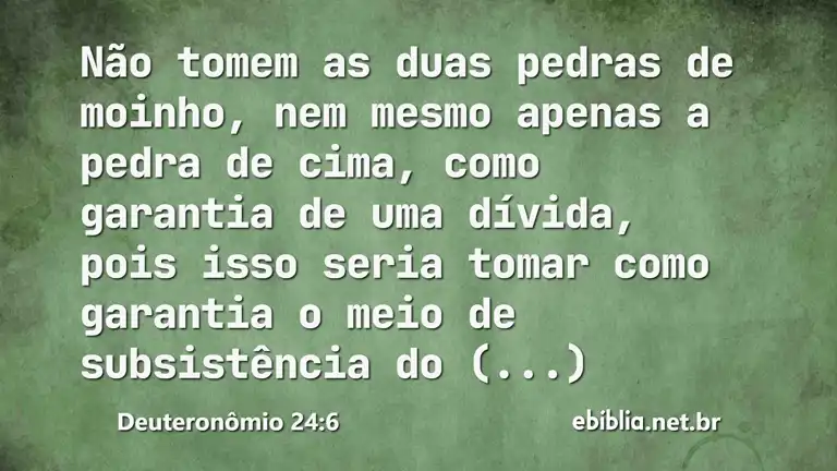 Deuteronômio 24:6