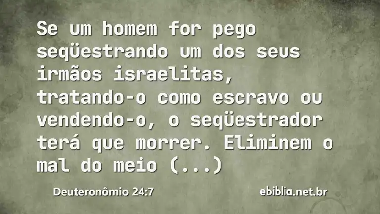 Deuteronômio 24:7